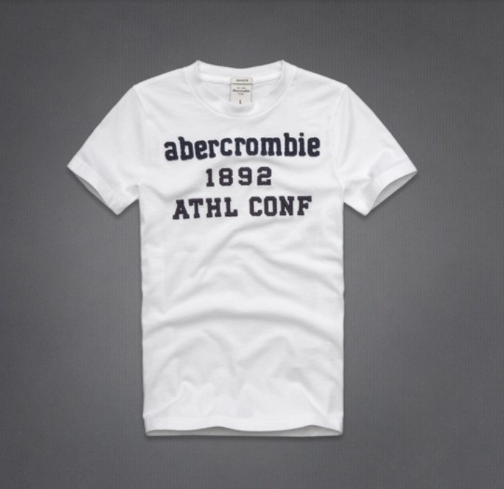 Abercrombie Fitch Hombres De Cuello Redondo Corto Remera AF5169
